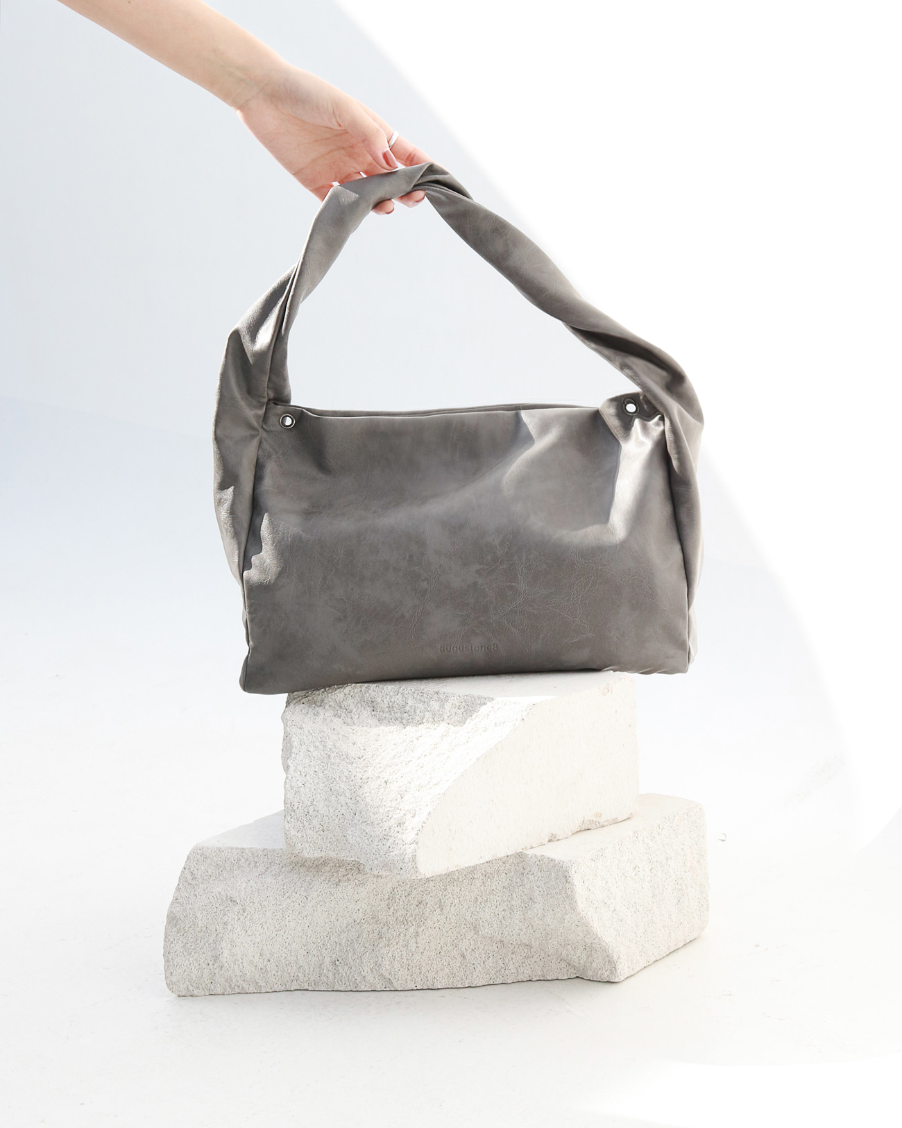 MARBLE BAG_washed grey