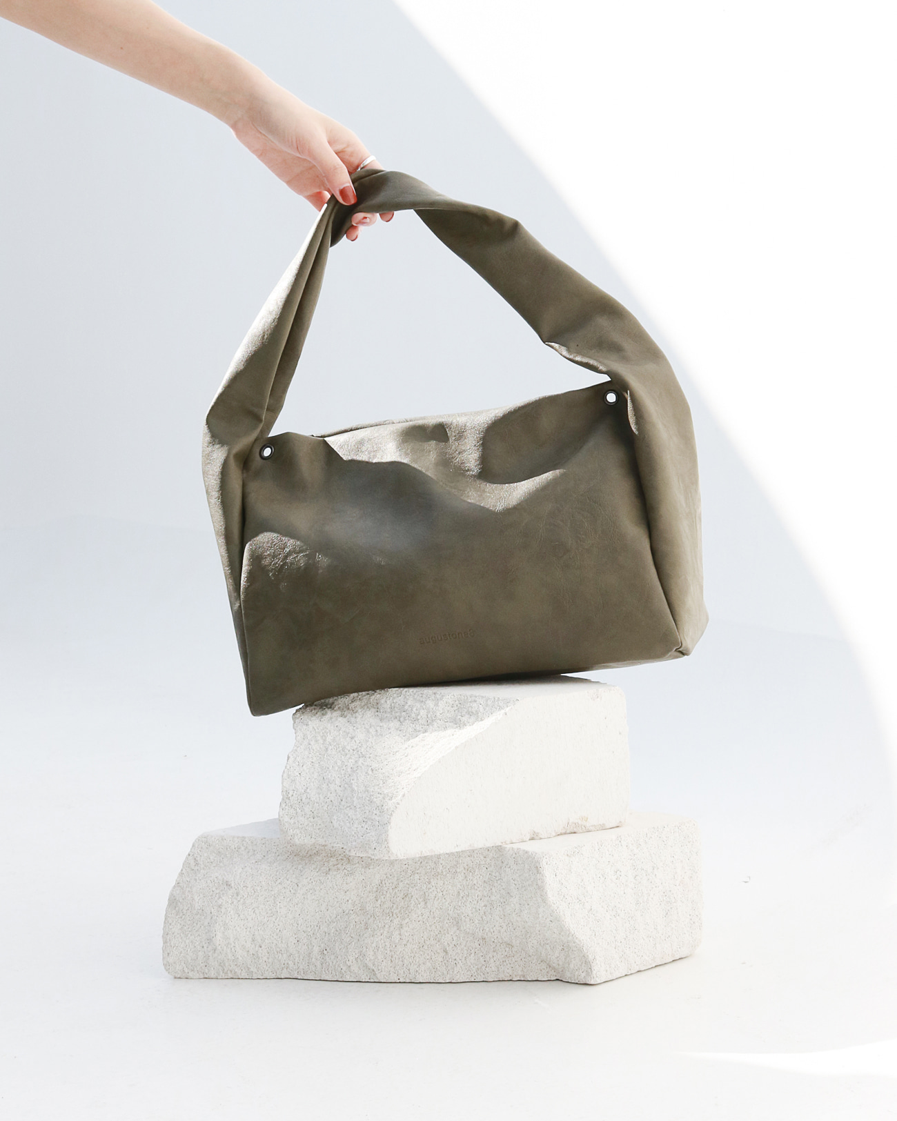 MARBLE BAG_washed green