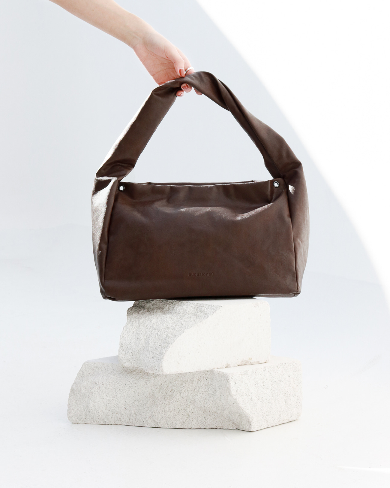 MARBLE BAG_washed brown